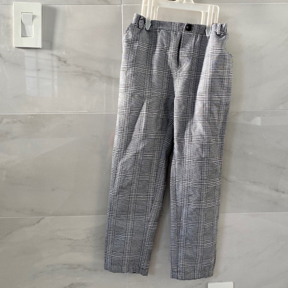 2/$16 SHEIN Plaid Elastic Waist Pants - Boys 7Y - Picture 2 of 5
